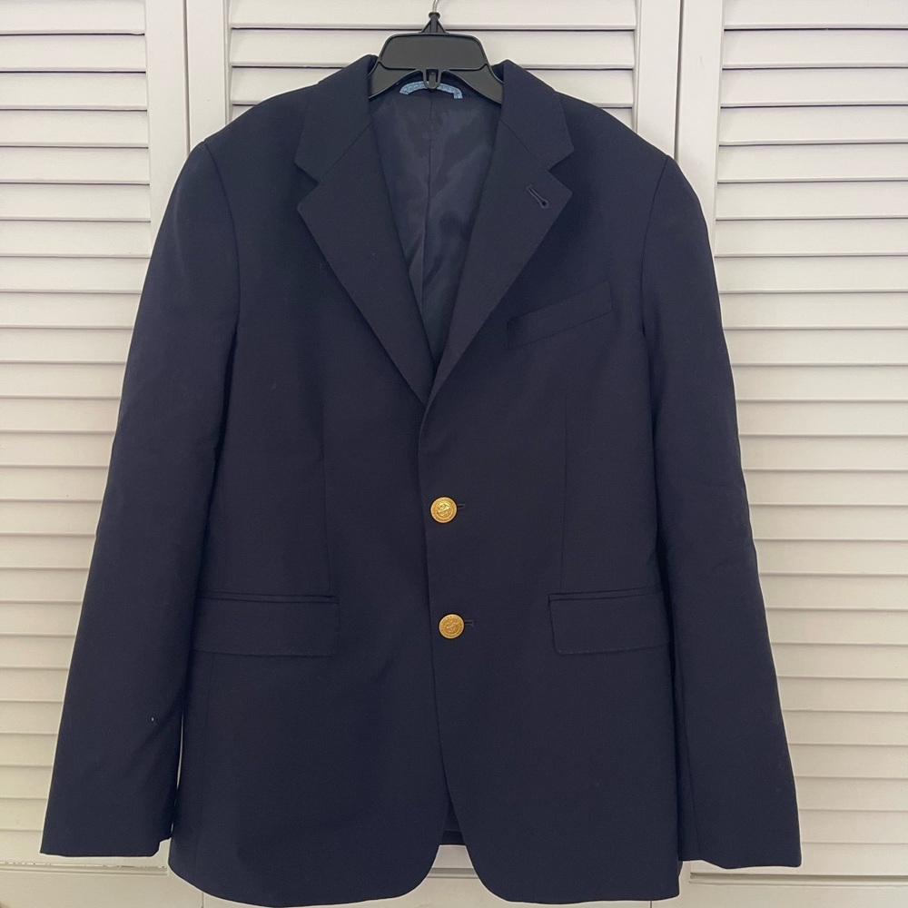 Vineyard Vines Dark Blue Blazer with Gold Buttons